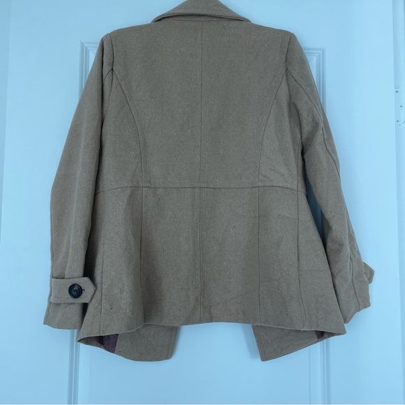 Thread & Supply Double Breasted Peacoat in Tan - Picture 5 of 5